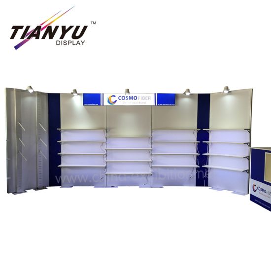 Nuevo tipo de soporte de exhibición de cabina modular de instalación rápida para centros comerciales