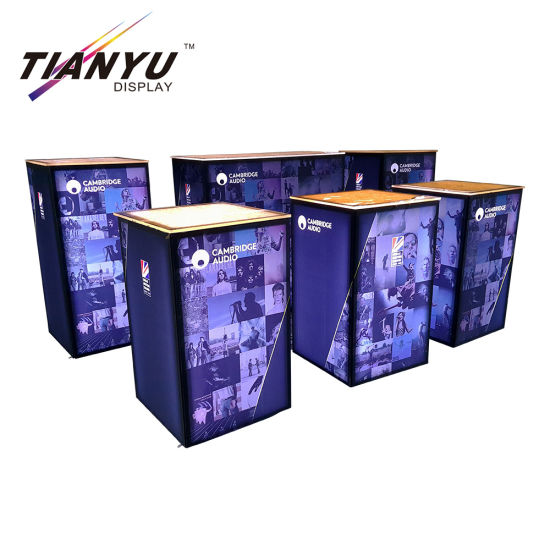 Portátil Feria de pantalla de aluminio Tela Exposición Contador