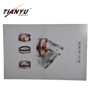 Exhibición de exhibición de caja de luz LED de tela funcional sin marco