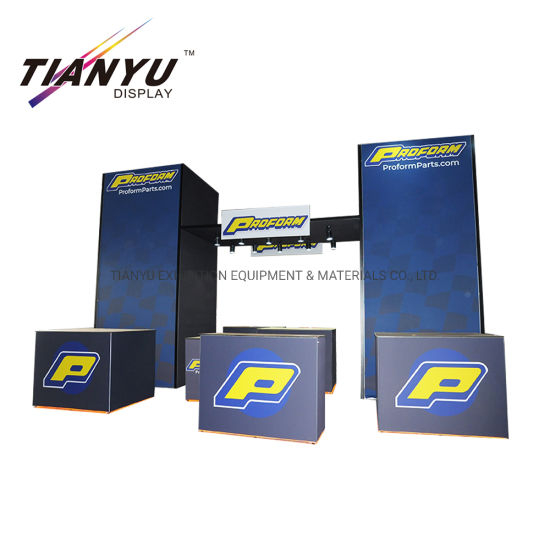 Diseño personalizado de aluminio portátil stand de exhibición 3X3 M Modular Stand de exhibición de la feria