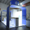 Easy Assemble 3X6 Isla específica Modular Stand de stand de exhibición portátil Mostrar con puerta