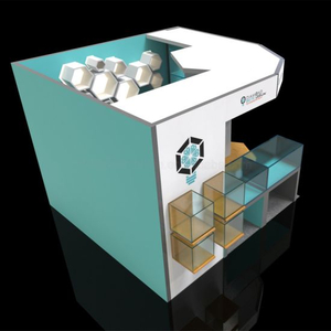 Pequeño modulares de aluminio personalizada Stand para Ferias Equipo