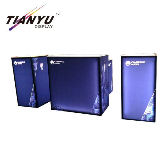 Portátil Feria de pantalla de aluminio Tela Exposición Contador
