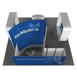 Exposición modular a medida de aluminio cabina de la demostración comercial